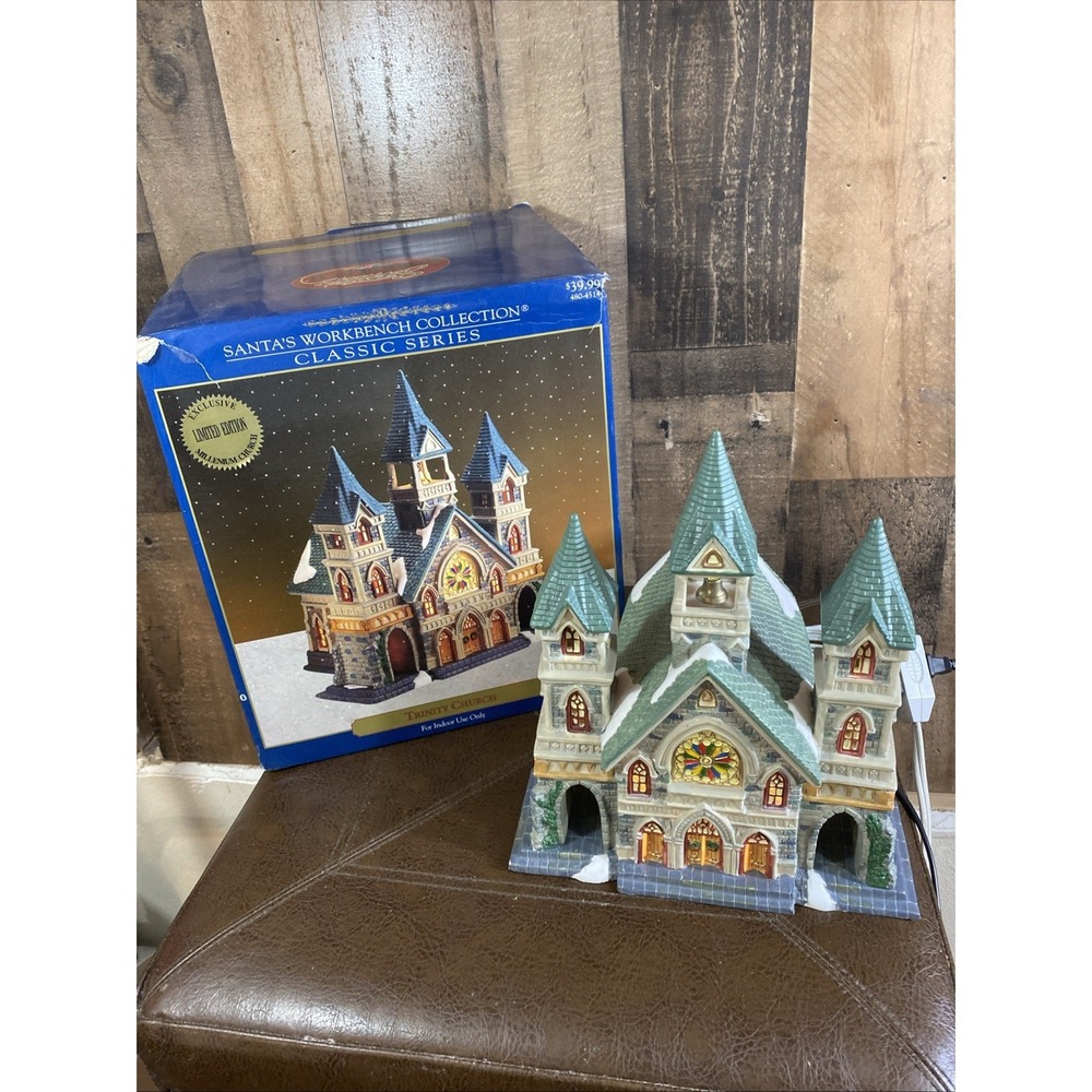 VTG 1999 Santa's Workbench Collection "Trinity Church" Classic Series #480-4514